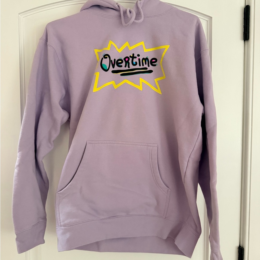 Overtime Graphic Lavender Hoodie